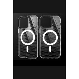 Newface Iphone 14 Pro Kılıf Beta Magneticsafe Silikon - Şeffaf