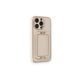 Newface Iphone 14 Pro Max Kılıf Coco Elit Kapak - Gold
