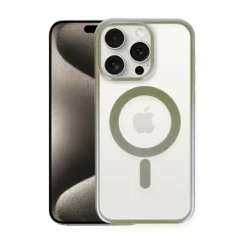 Newface Iphone 15 Pro Kılıf Erozi Magsafe Kapak - Gri