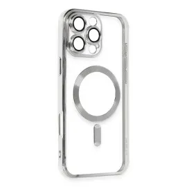 Newface Iphone 16 Pro Kılıf Kross Magneticsafe Kapak - Gümüş
