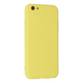 Newface Iphone 6 Plus Kılıf Nano Içi Kadife Silikon - Sarı