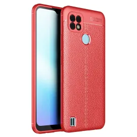 Newface Realme C25 Kılıf Auto Focus Kapak - Kırmızı