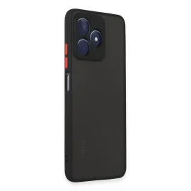 Newface Realme C53 Kılıf Montreal Silikon Kapak - Siyah