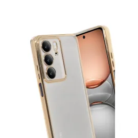 Newface Realme C75 4G Kılıf Razer Lensli Silikon - Gold