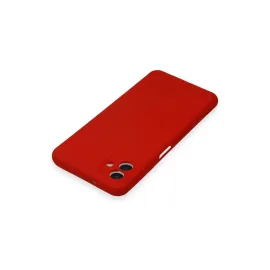 Newface Samsung Galaxy A04 Kılıf Nano Içi Kadife Silikon - Kırmızı