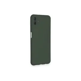 Newface Samsung Galaxy A04 Kılıf Nano Içi Kadife Silikon - Koyu Yeşil