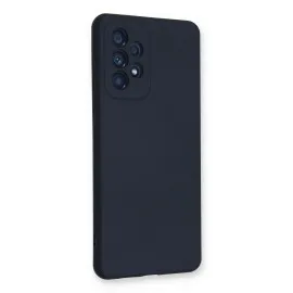 Newface Samsung Galaxy A53 5G Kılıf Nano Içi Kadife Silikon - Lacivert