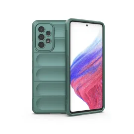 Newface Samsung Galaxy A53 5G Kılıf Optimum Silikon - Koyu Yeşil