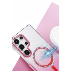 Newface Samsung Galaxy S23 Ultra Glossy Magsafe Kapak - Çöl Titanyum