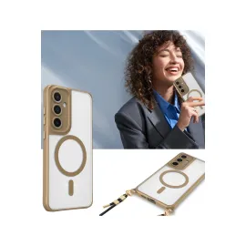 Newface Samsung Galaxy S24 Fe Kılıf Enka Magsafe Silikon Kılıf - Siyah