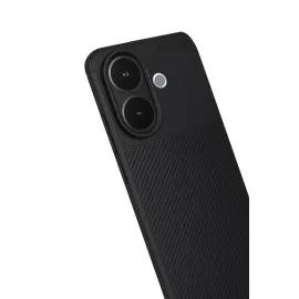 Newface Vivo V60 Lite Auto Focus Karbon Kapak - Siyah