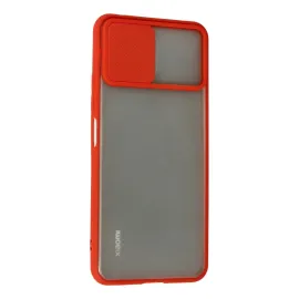 Newface Xiaomi Mi 11 Lite Kılıf Palm Buzlu Kamera Sürgülü Silikon - Kırmızı