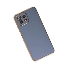 Newface Xiaomi Mi 11 Lite Kılıf Volet Silikon - Mavi