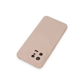 Newface Xiaomi Mi 13 Kılıf Nano Içi Kadife Silikon - Pudra
