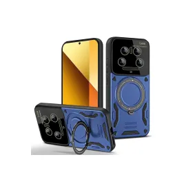 Newface Xiaomi Mi 14 Ultra Kılıf Joy Lens Standlı Kapak - Lacivert