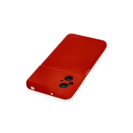 Newface Xiaomi Poco M5 Kılıf Nano Içi Kadife Silikon - Kırmızı