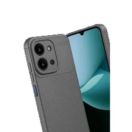 Newface Xiaomi Redmi 15C 4G Auto Focus Karbon Kapak - Gri