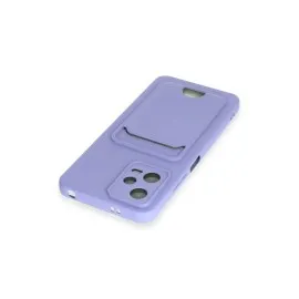 Newface Xiaomi Redmi Note 12 4G Kılıf Kelvin Kartvizitli Silikon - Lila