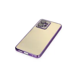 Newface Xiaomi Redmi Note 12 4G Kılıf Razer Lensli Silikon - Mor