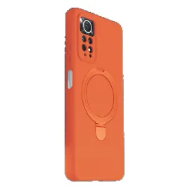 Newface Xiaomi Redmi Note 12 Pro 4G Regal Magsafe Standlı Kapak - Turuncu