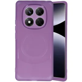 Newface Xiaomi Redmi Note 14 Pro 4G Kılıf Maya Karbon Kapak - Mürdüm