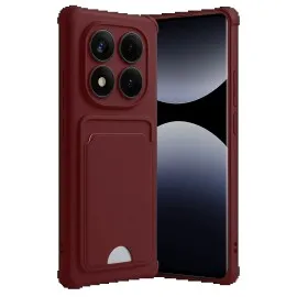 Newface Xiaomi Redmi Note 14 Pro 5G Kelvin Kartvizitli Silikon - Bordo