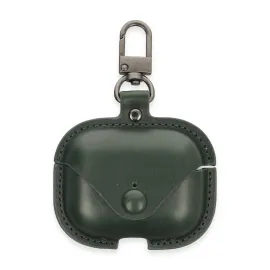 Newface Airpods 3 (3.nesil) Çanta Deri Kılıf - Haki Yeşil