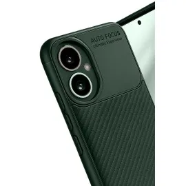 Newface Honor 400 Kılıf Auto Focus Karbon Kapak - Koyu Yeşil