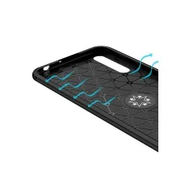 Newface Huawei P Smart S Kılıf Range Yüzüklü Silikon - Siyah