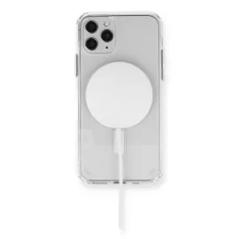 Newface iPhone 11 Pro Max Kılıf Magneticsafe Şeffaf Silikon - Şeffaf