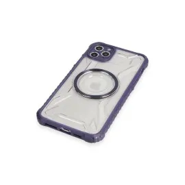 Newface Iphone 11 Pro Max Kılıf Prag Magneticsafe Kapak - Derin Mor