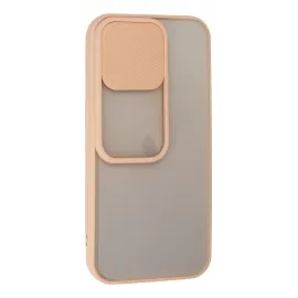 Newface Iphone 13 Pro Kılıf Palm Buzlu Kamera Sürgülü Silikon - Pembe