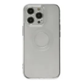 Newface Iphone 13 Pro Kılıf Santa Lens Silikon - Şeffaf