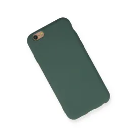 Newface Iphone 6 Kılıf Nano Içi Kadife Silikon - Koyu Yeşil