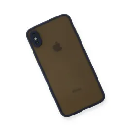 Newface Iphone Xs Max Kılıf Montreal Silikon Kapak - Lacivert