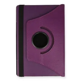 Newface Lenovo M10 Fhd Plus X606F Kılıf 360 Tablet Deri Kılıf - Mürdüm