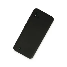 Newface Realme C11 2021 Kılıf Nano Içi Kadife Silikon - Siyah