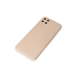 Newface Realme C11 Kılıf Nano Içi Kadife Silikon - Pudra