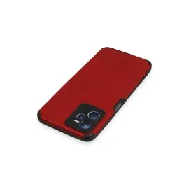 Newface Realme C35 Kılıf Loop Deri Silikon - Kırmızı