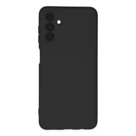 Newface Samsung Galaxy A04S Kılıf Nano Içi Kadife Silikon - Siyah