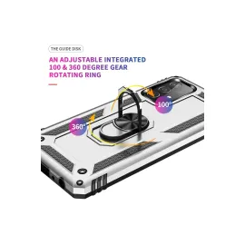 Newface Samsung Galaxy A33 5G Kılıf Sofya Yüzüklü Silikon Kapak - Gümüş