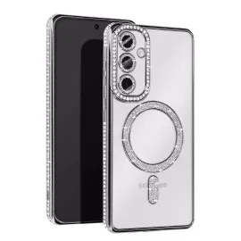 Newface Samsung Galaxy A55 5G Joke Simli Magneticsafe Kılıf - Gümüş