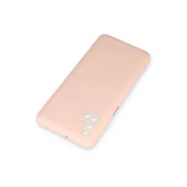 Newface Samsung Galaxy M31S Kılıf Nano Içi Kadife Silikon - Pudra