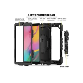 Newface Samsung Galaxy T510 Tab A 10.1 Kılıf Pars Tablet Kapak - Siyah