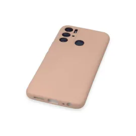 Newface Tecno Pova Neo Kılıf Nano Içi Kadife Silikon - Pudra