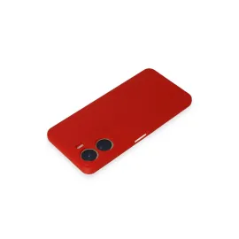 Newface Vivo Y16 Kılıf First Silikon - Kırmızı