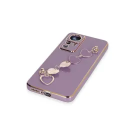 Newface Xiaomi Mi 12T Pro Kılıf Esila Silikon - Mor