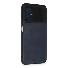 Newface Xiaomi Poco M5 Kılıf Loop Deri Silikon - Lacivert