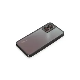 Newface Xiaomi Redmi 10 5G Kılıf Razer Lensli Silikon - Siyah