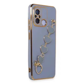 Newface Xiaomi Redmi 12C Kılıf Esila Silikon - Gri